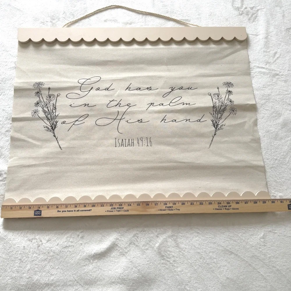 Isaiah 49:16 Wall Hanging God Has You‎ Scripture Canvas Farmhouse Decor
